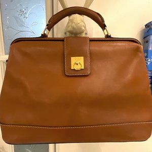 Vintage Celine Top Handle Bag with Gold Hardware